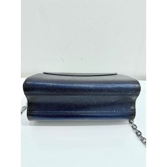 Louis Vuitton Blue Nuit Epi Leather Sequin Flames Twist MM Bag Limited Edition - Picture 8 of 12